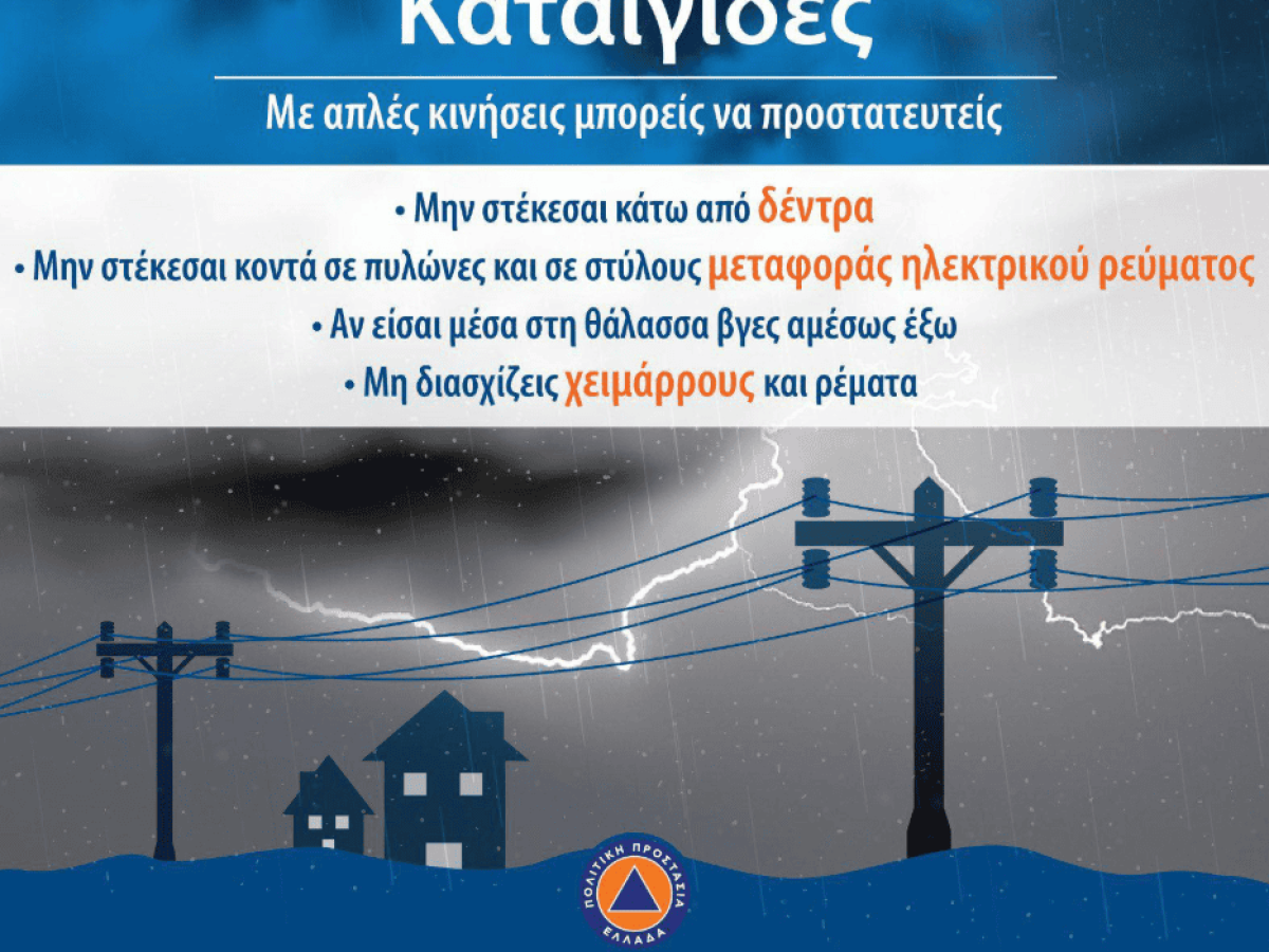  Έκτακτο Δελτίο Επικίνδυνων Καιρικών Φαινομένων 