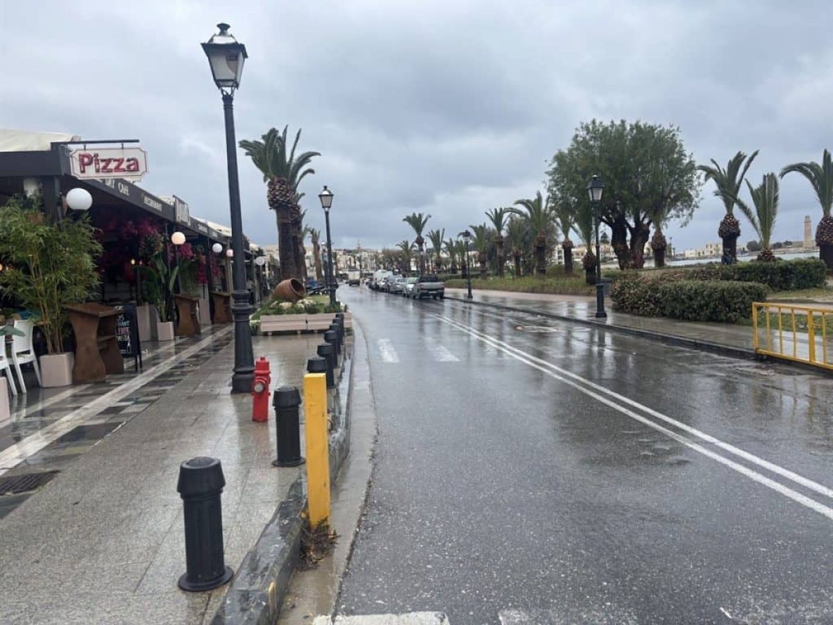 Κλείνει από αύριο και μέχρι την Παρασκευή η παραλιακή του Ρεθύμνου