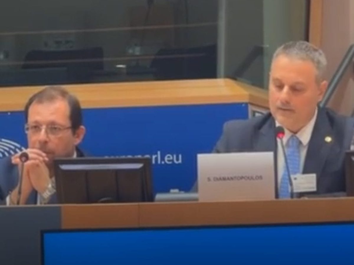 Ο δήμαρχος Μεσολογγίου μιλάει τώρα στο Ευρωπαϊκό Κοινοβούλιο