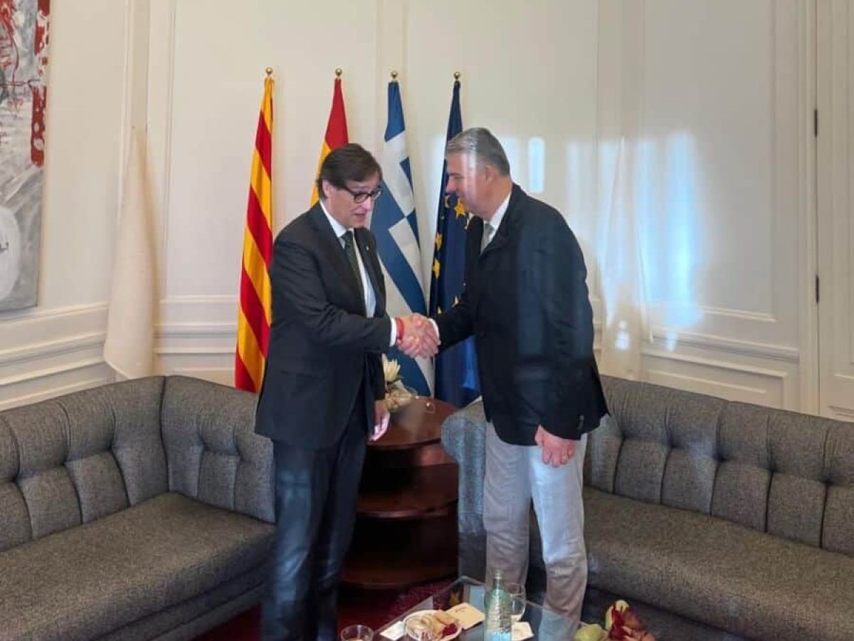 Συνάντηση Τοψίδη με τον Πρόεδρο της Κυβέρνησης της Καταλονίας