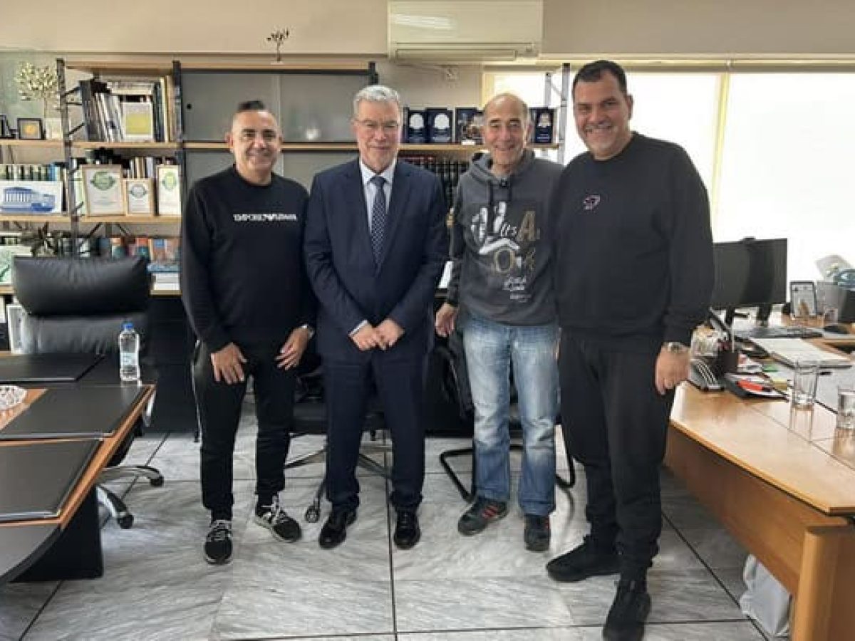 Συνάντηση Ανδρέα Ευθυμίου με τον Πρόεδρο του Φωστήρα, Σταμάτη Καζαντζή