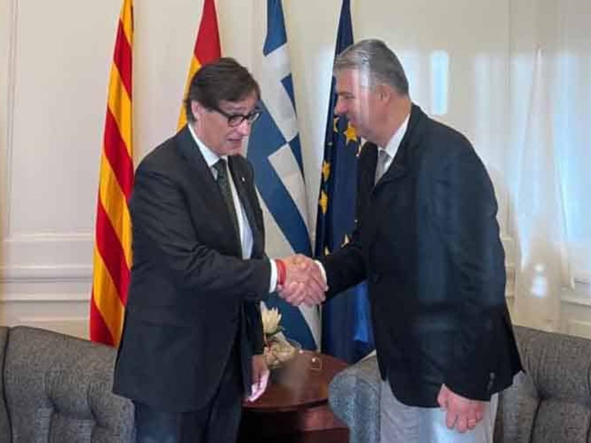 Στρατηγική συμμαχία ΠΑΜΘ – Καταλονίας: Ιστορική συνάντηση Τοψίδη με τον Πρόεδρο της Καταλονίας στη Βαρκελώνη