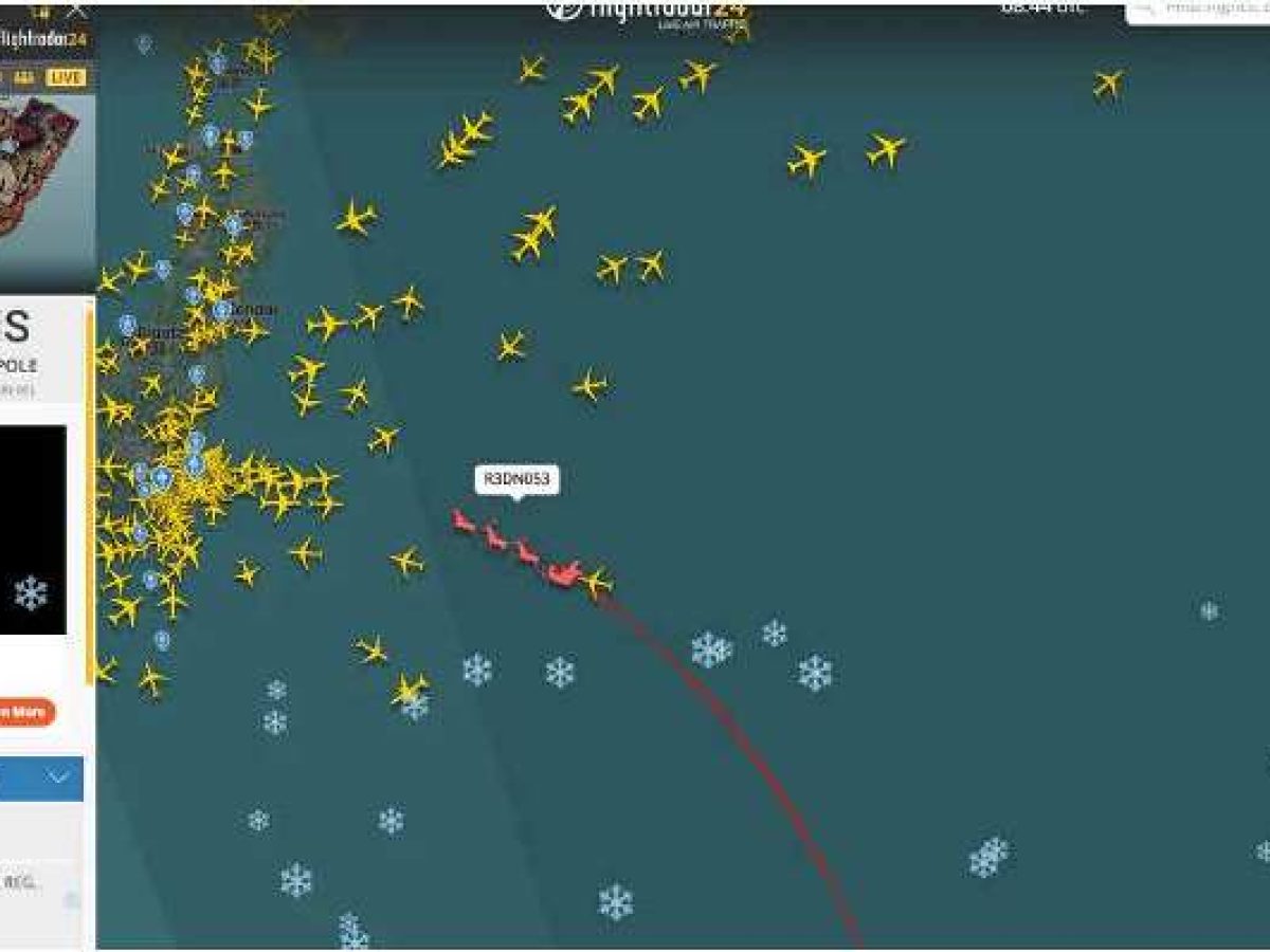 Tελικά υπάρχει Άγιος Βασίλης: Το FlightRadar24 εντόπισε το έλκηθρο -Πού βρίσκεται τώρα