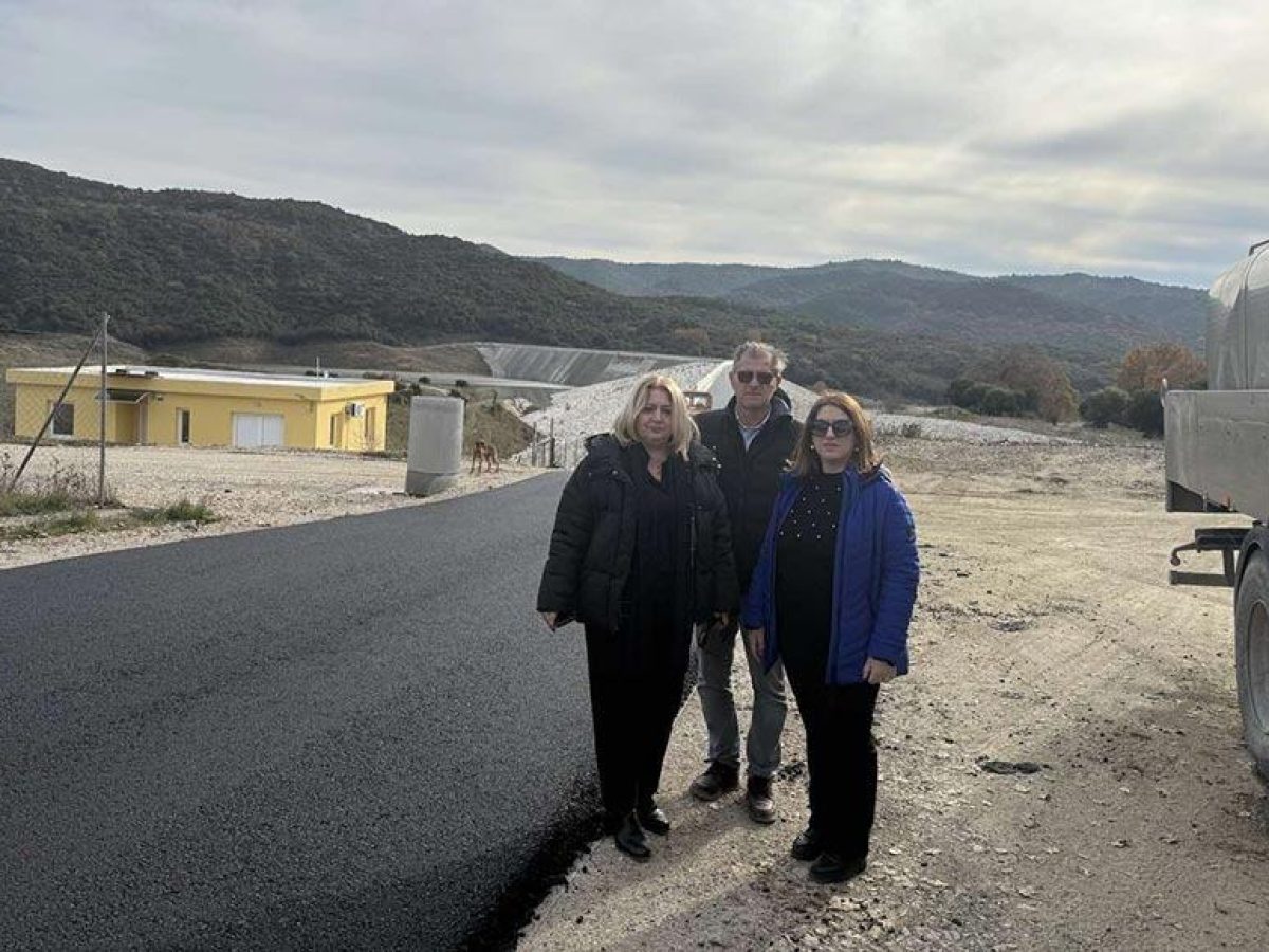 Αυτοψία της Χρύσας Ντιντή στην ασφαλτόστρωση του Φράγματος Ληθαίου