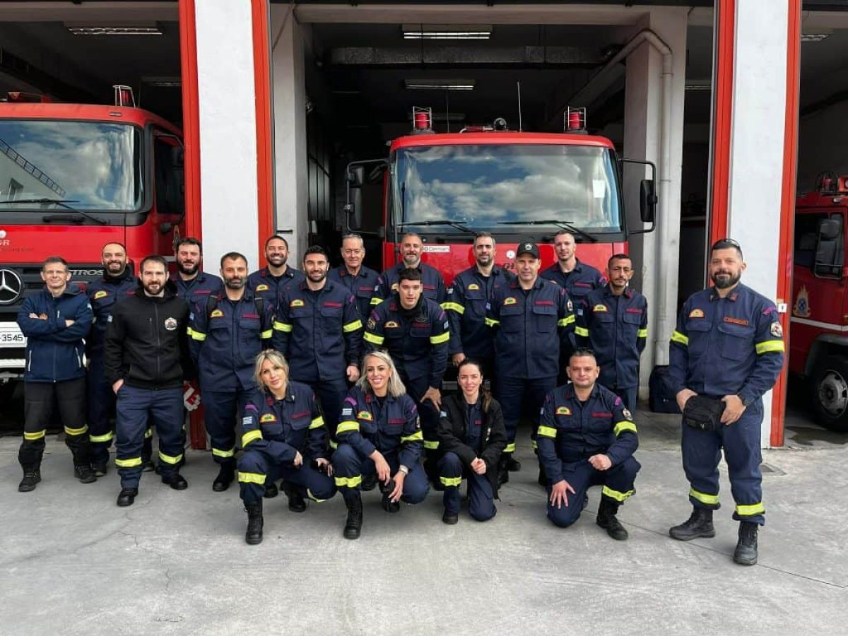 Εκπαίδευση των εθελοντών του Περσέα Πεντελικού στον 12ο Πυροσβεστικό Σταθμό Αθηνών