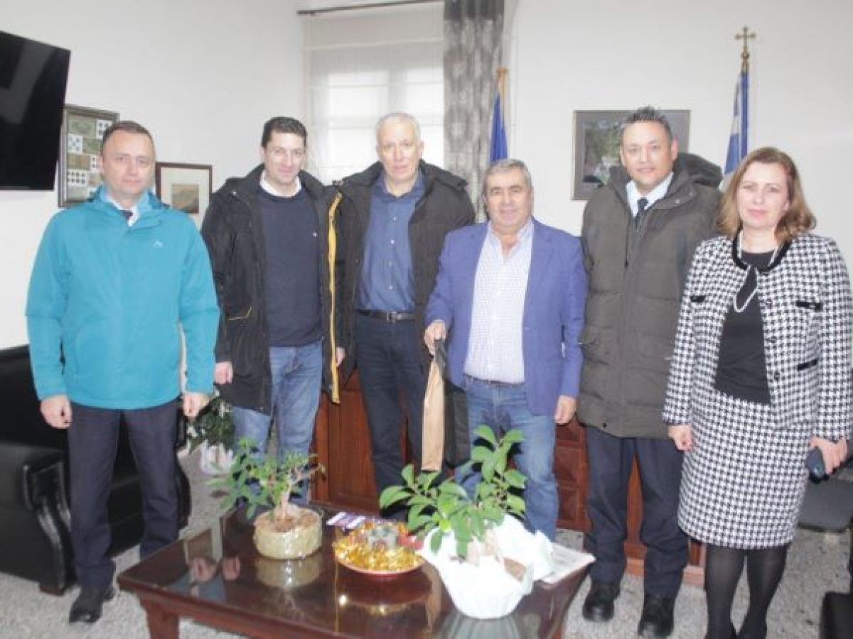Επίσκεψη του Δ.Σ του Τοπικού Παραρτήματος Τρικάλων IPA «Διεθνής Ένωσης Αστυνομικών» στον Δήμαρχο Πύλης Κ. Μαράβα