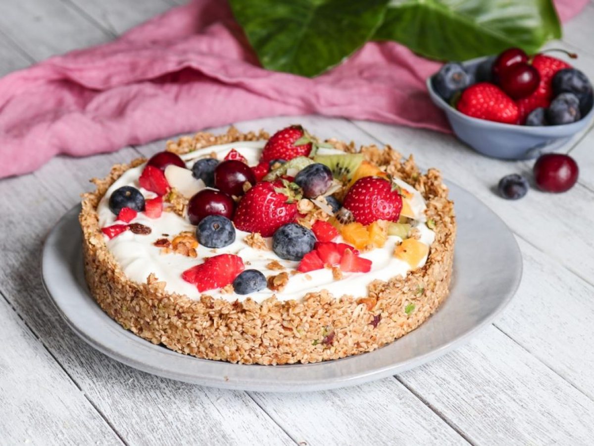 Η πιο εύκολη γρήγορη και υγιεινή τάρτα φρούτων!