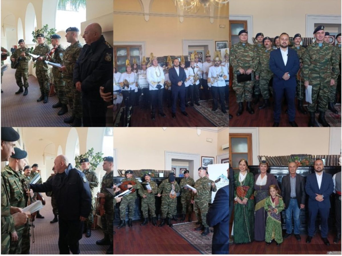 Κάλαντα Χριστουγέννων και ευχές στο Επαρχείο και την Αστυνομική Διεύθυνση Δωδ/σου