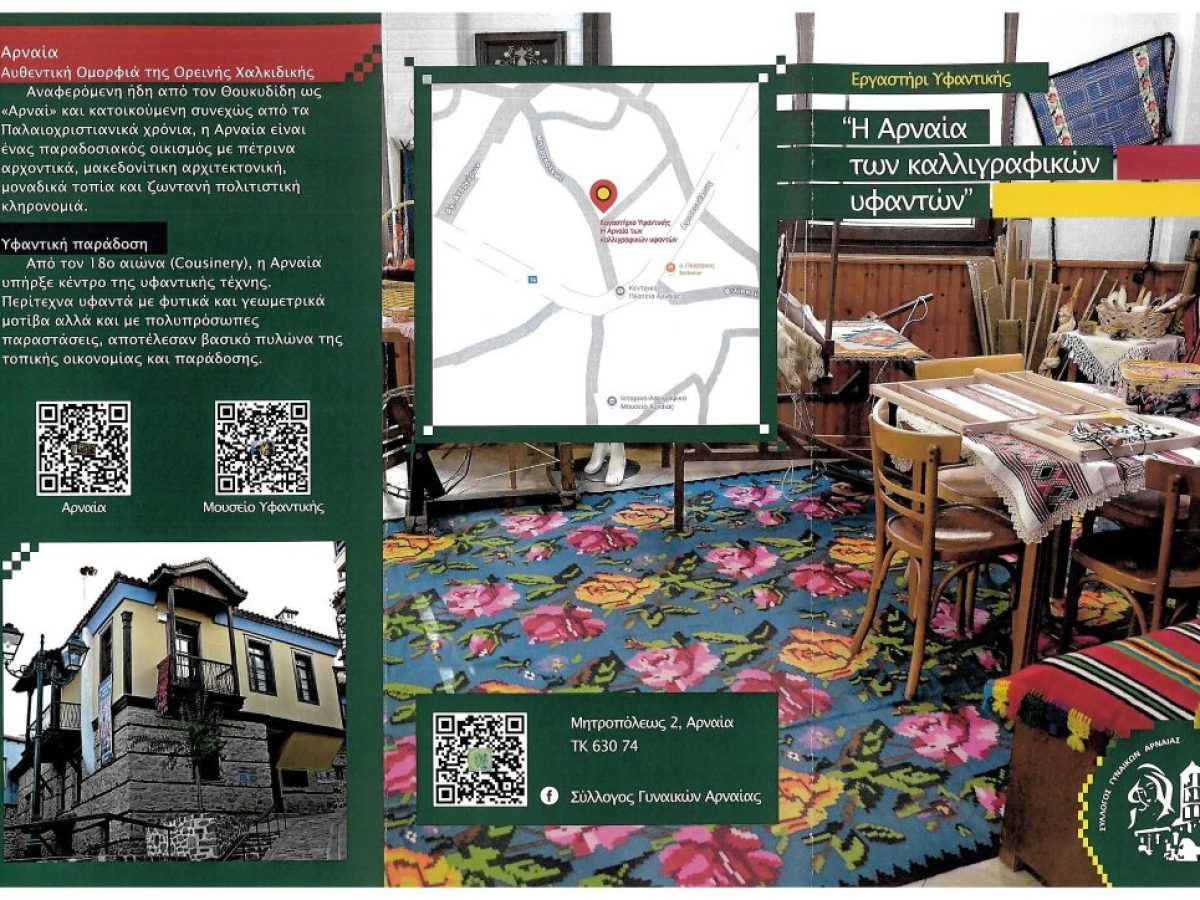 Νέο τρίπτυχο που αναδεικνύει την υφαντική παράδοση της Αρναίας