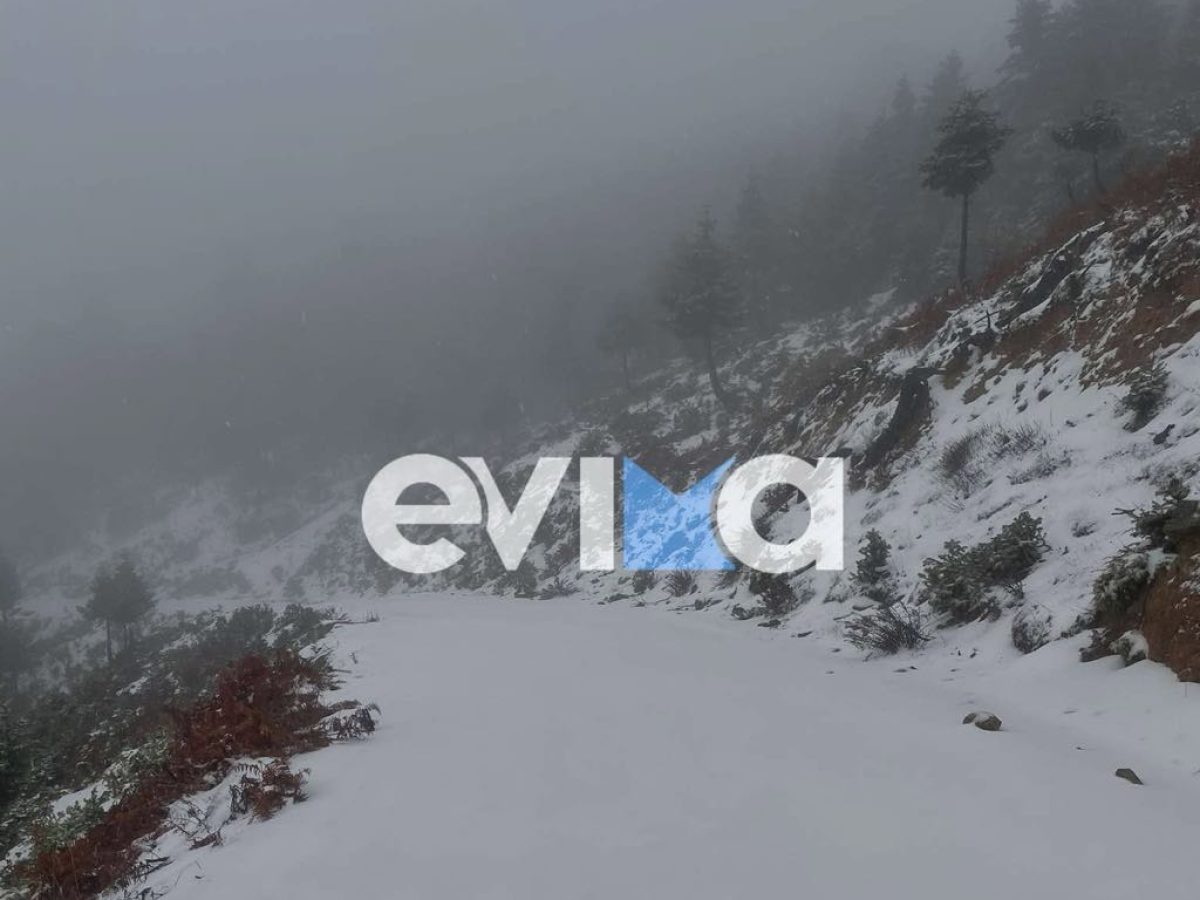 Πρωτοχρονιά με χιόνια στην Εύβοια: Δείτε εδώ πού θα το στρώσει