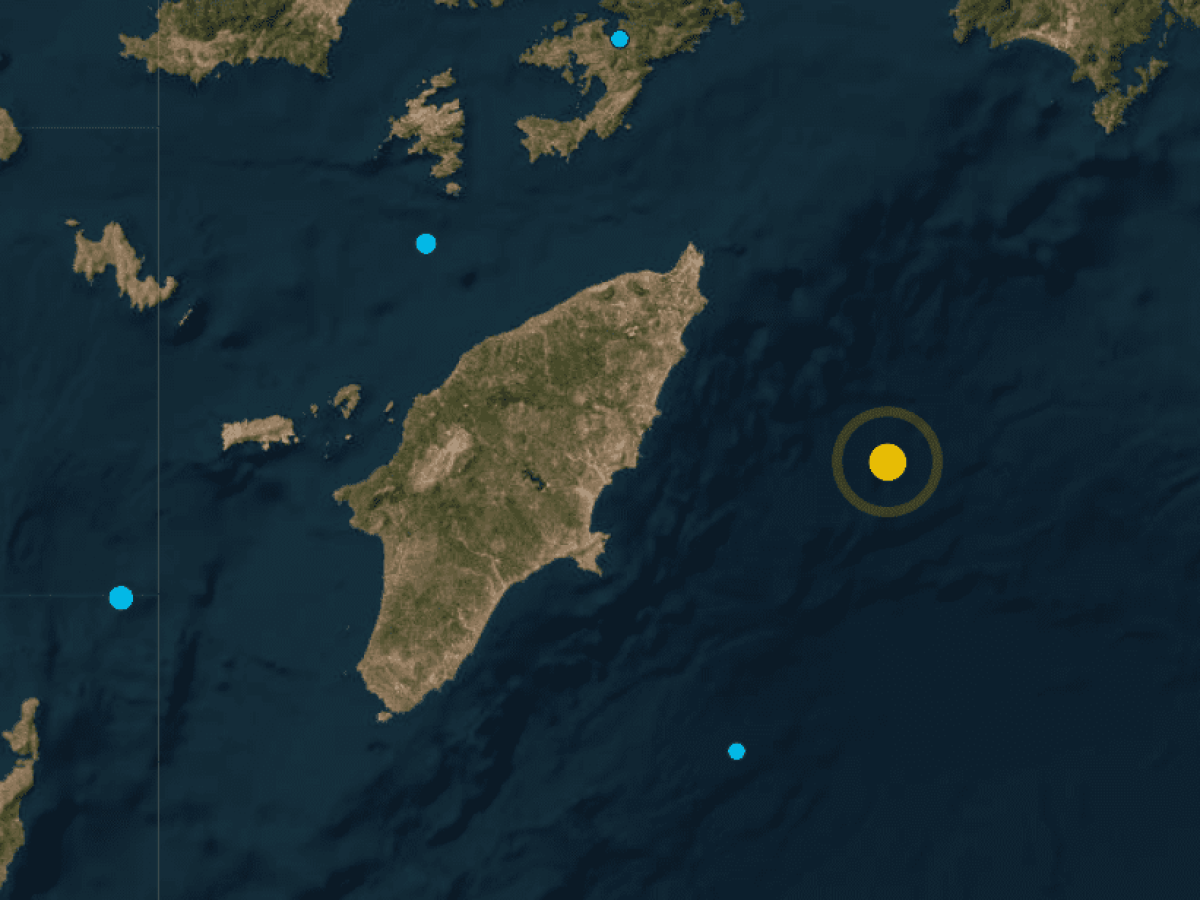 Σεισμική δόνηση στη Ρόδο