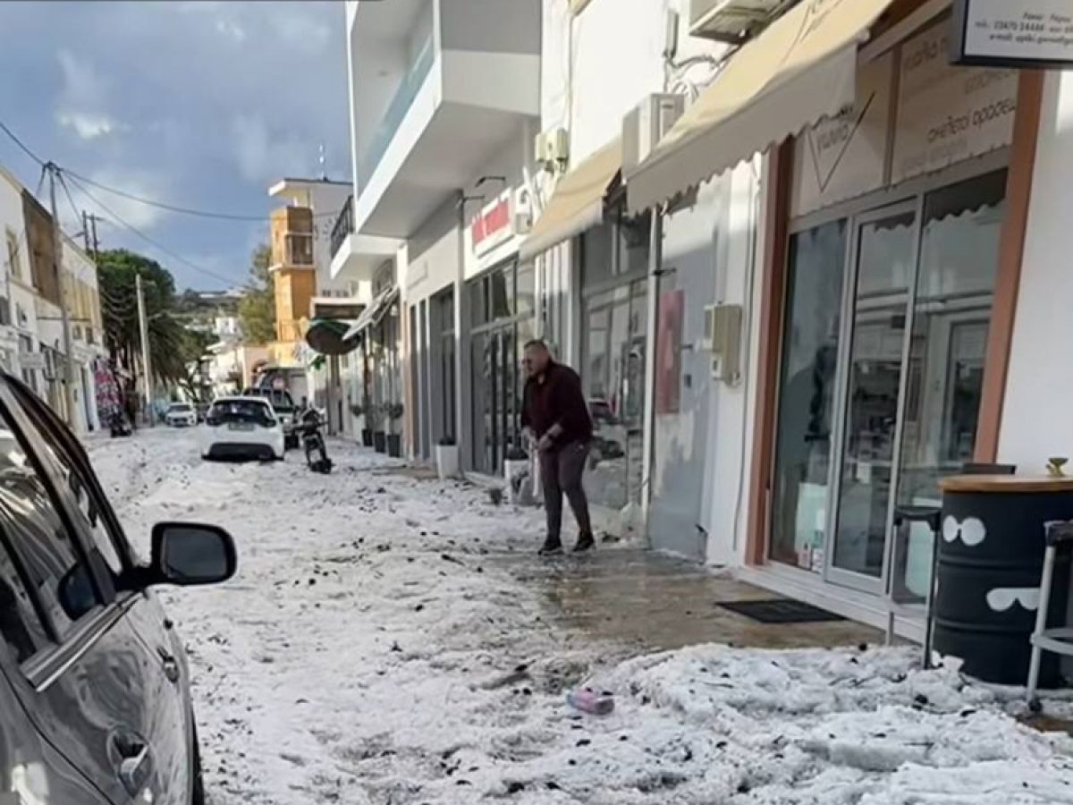 Το έστρωσε … λόγω της κακοκαιρίας και στη Λέρο