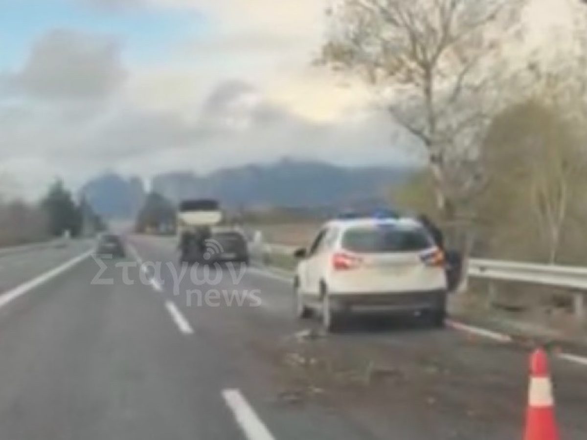 Τροχαίο ατύχημα στην Ε.Ο. Καλαμπάκας – Τρικάλων στο ύψος των Αγίων Θεοδόρων