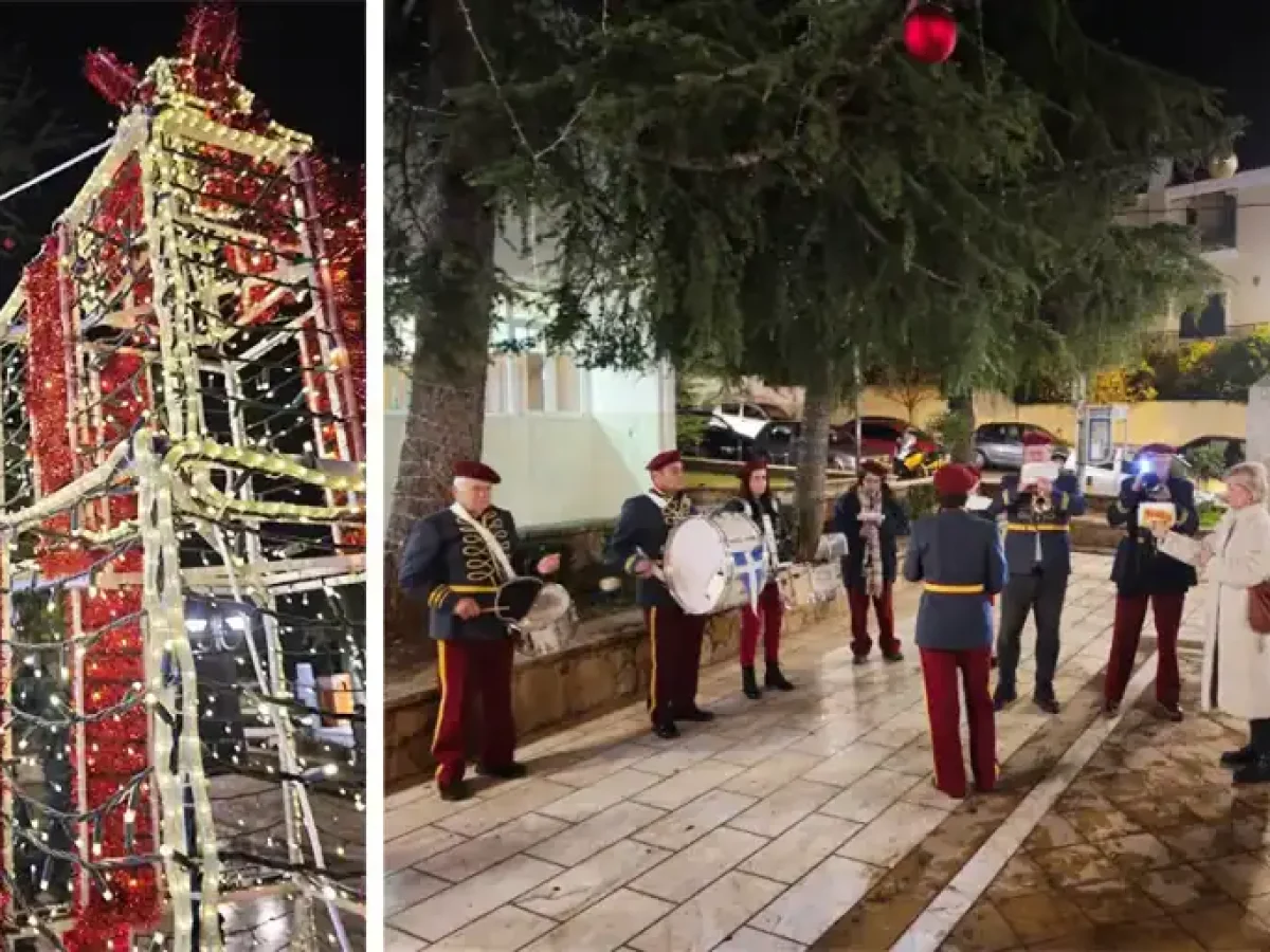 Άναμμα Χριστουγεννιάτικου Δέντρου στο Καπανδρίτι