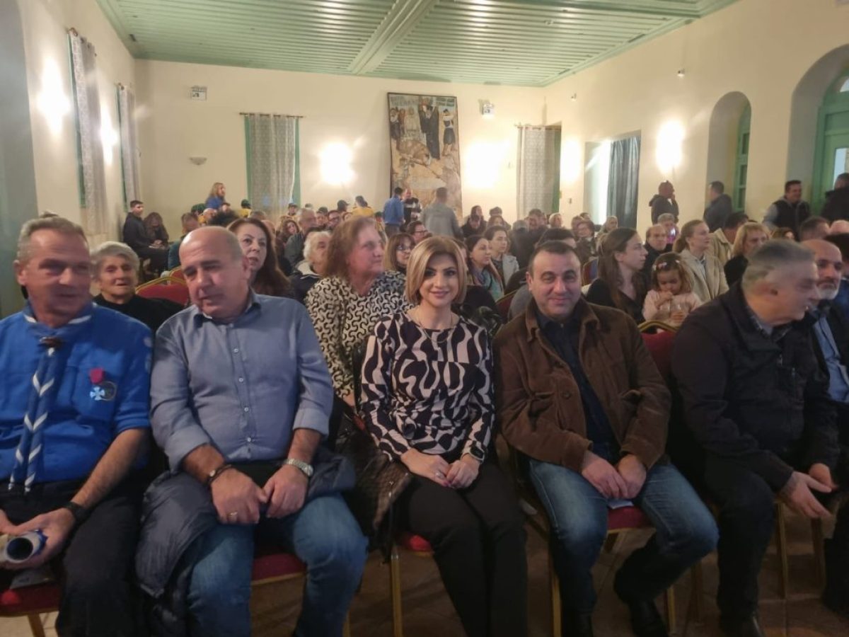 H Kατερίνα Εμμανουήλ στην κοπή της Βασιλόπιτας του 3ου Συστήματος Προσκόπων Παραδεισίου Ρόδου