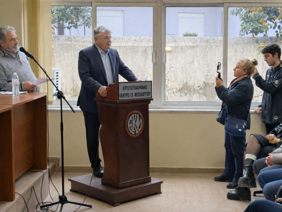 Mεσολόγγι: Ο Δημήτρης Νατσιός στο πλευρό των επαγγελματιών αλιέων του Συλλόγου «Αχελώος»