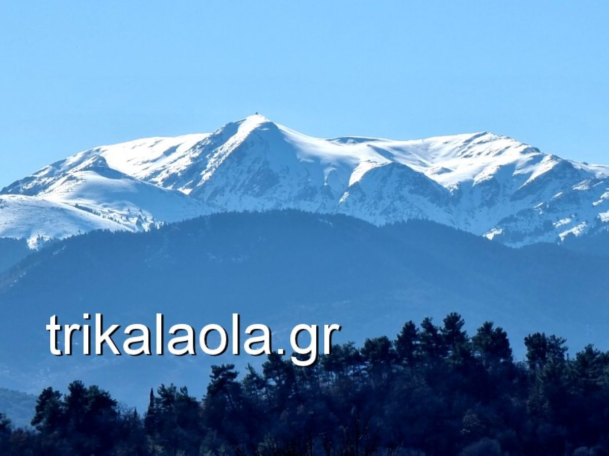 Χειμερινό σκηνικό τη Δευτέρα στα Τρίκαλα