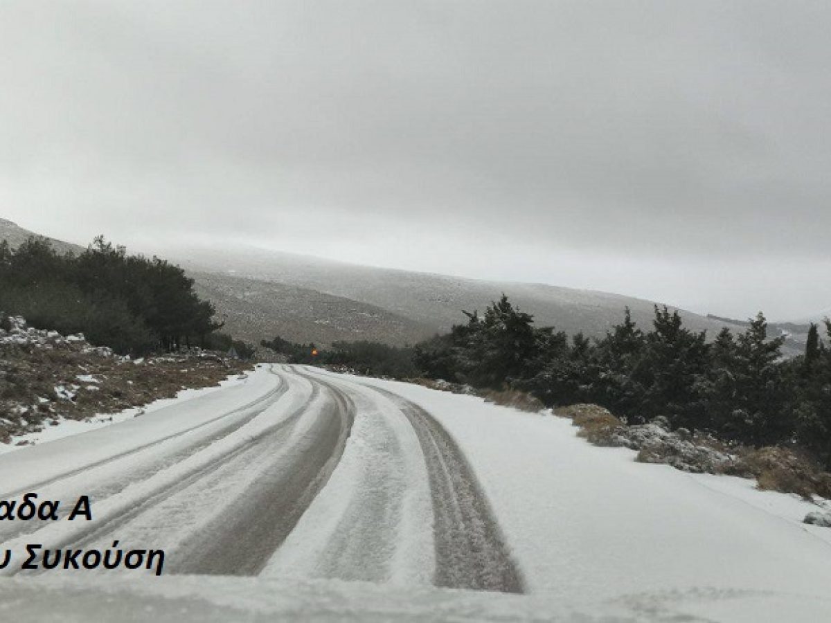 Χιόνια σε Αίπος και Πιτυός, ανακοίνωση Αστυνομίας για οδικό δίκτυο