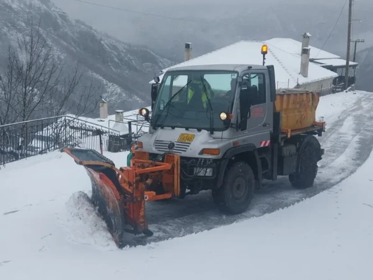 Χιονοπτώσεις και παγετός στην Κόνιτσα: Οδηγίες και τηλέφωνα ανάγκης