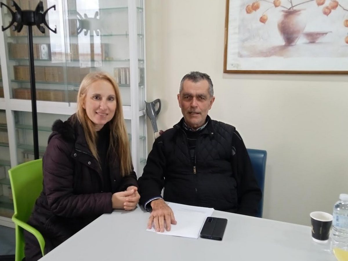 Δέσποινα Βολονάκη (ΝΙΚΗ): Συνάντηση με τον πρόεδρο του Συλλόγου ΑμεΑ Επαρχίας Ρόδου Φονιαδάκη Παναγιώτη