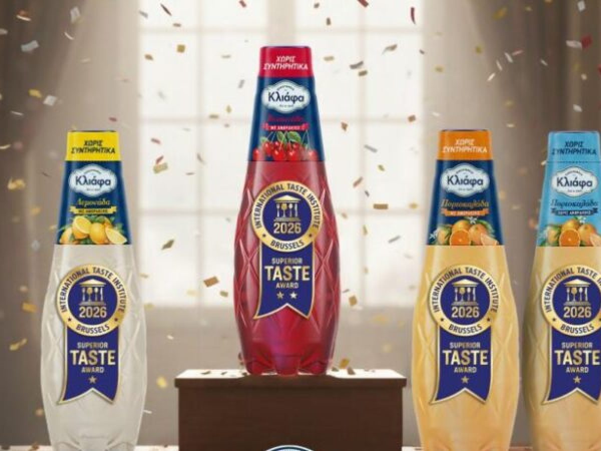 Διακρίσεις πολλών αστέρων για τα αναψυκτικά Κλιάφα στα Superior Taste Award 2026
