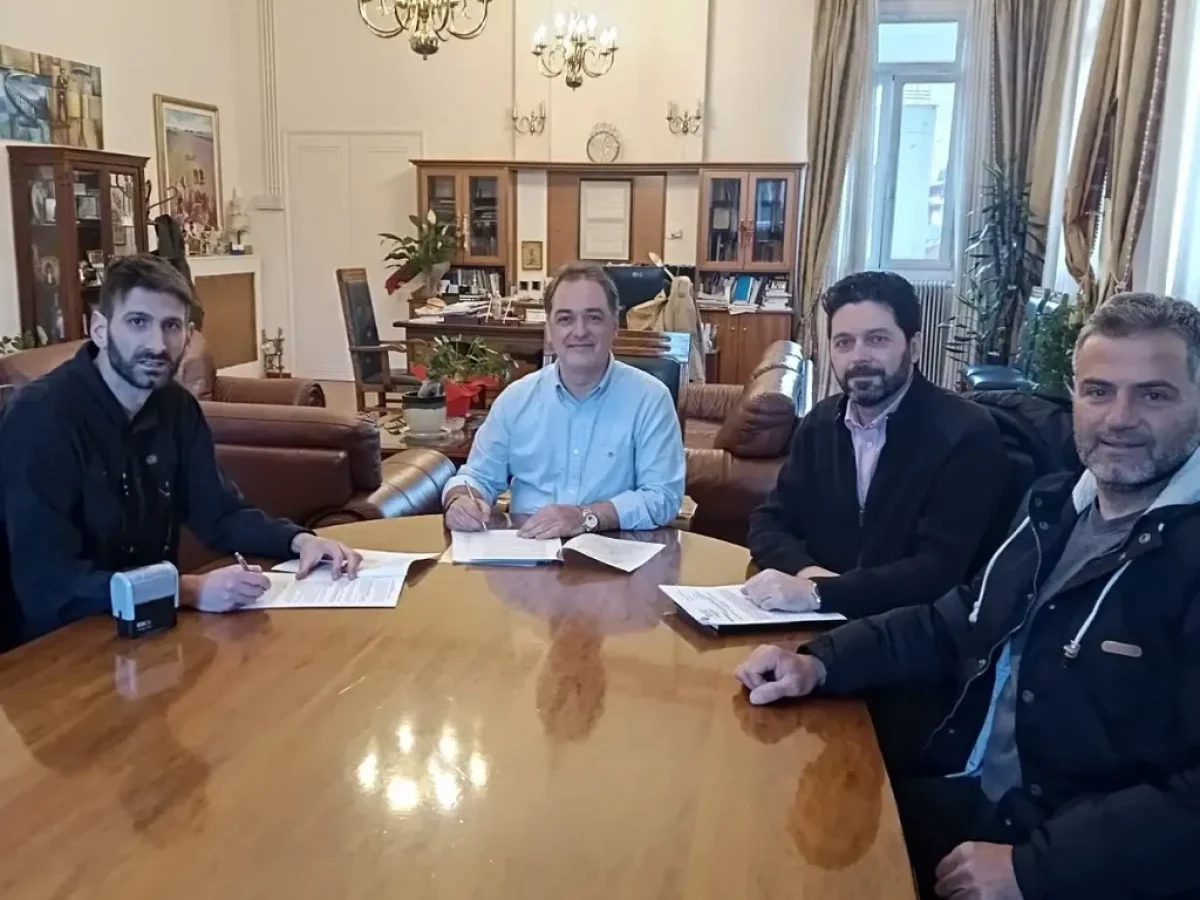 Δήμος Κοζάνης: Υπογραφή σύμβασης για την ανάπλαση της πλατείας στην Κοινότητα Οινόης