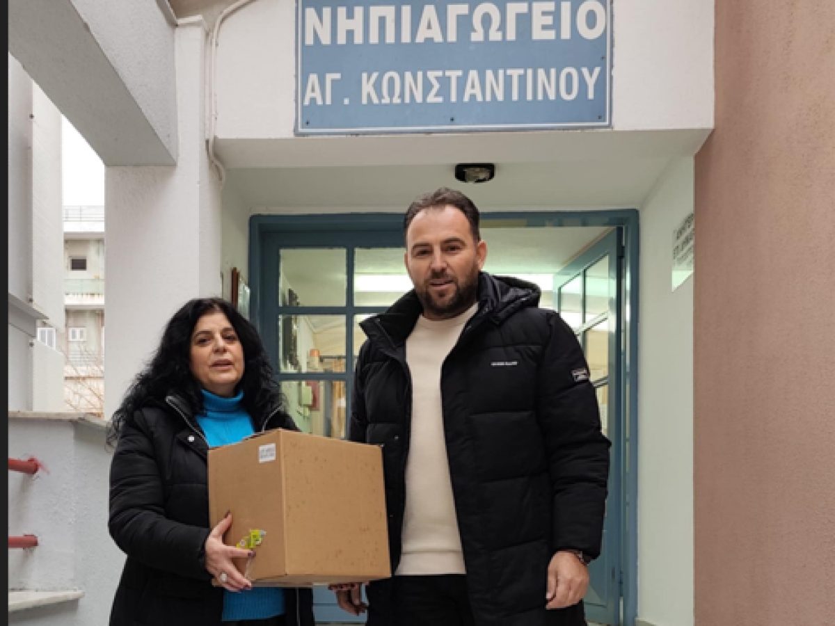 Δωρεά από τον τομεάρχη Αυτοδιοίκησης της ΔΕΕΠ Θ. Καραΐσκο σε νηπιαγωγείο