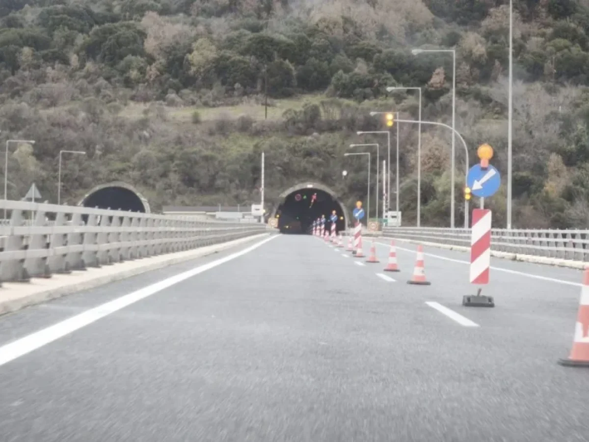 Εγνατία Οδός: Προσωρινά μέτρα ασφάλειας στις σήραγγες – Κυκλοφορία με μία λωρίδα
