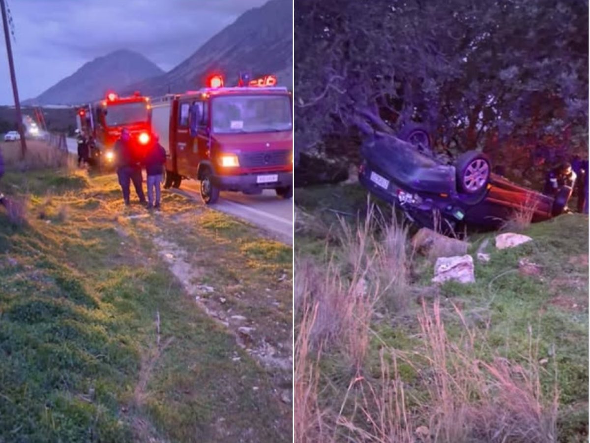 Ελαφρά τραυματισμένη μητέρα με δύο κορίτσια σε τροχαίο στην Ιεράπετρα