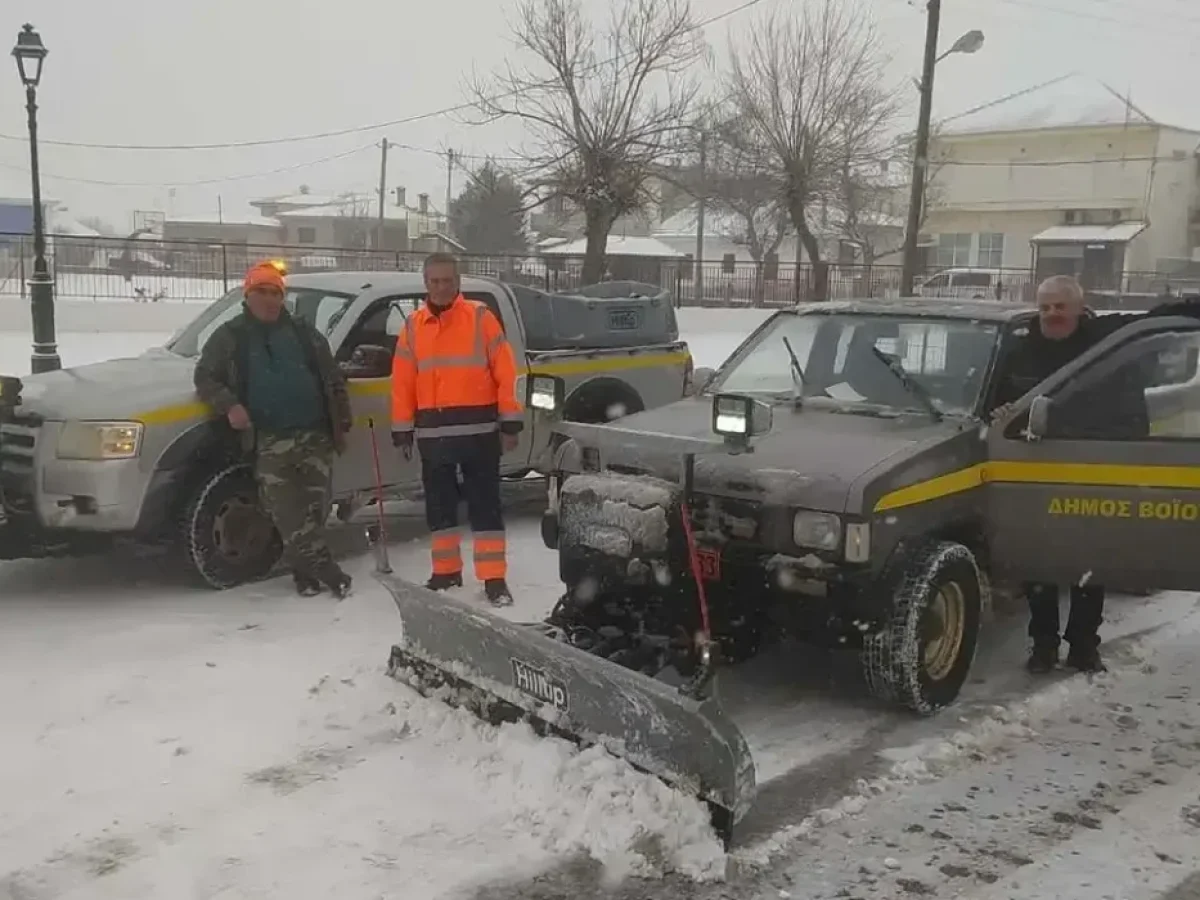 Έπαινος στα συνεργεία του Δήμου Βοΐου για την αντιμετώπιση της κακοκαιρίας