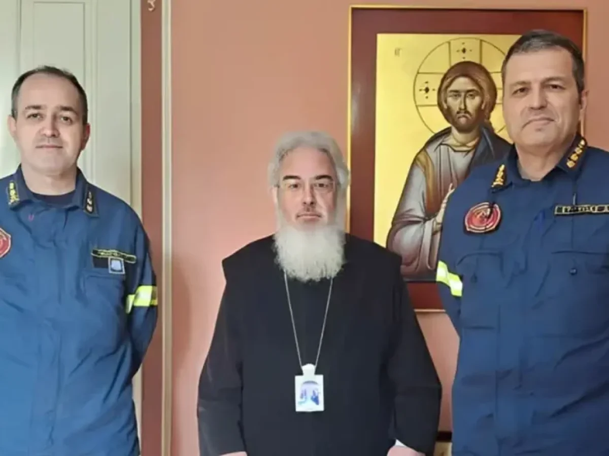 Ευλογίες από τον Μητροπολίτη Πρέβεζας έλαβε ο νέος Διοικητής των  Πυροσβεστικών Υπηρεσιών