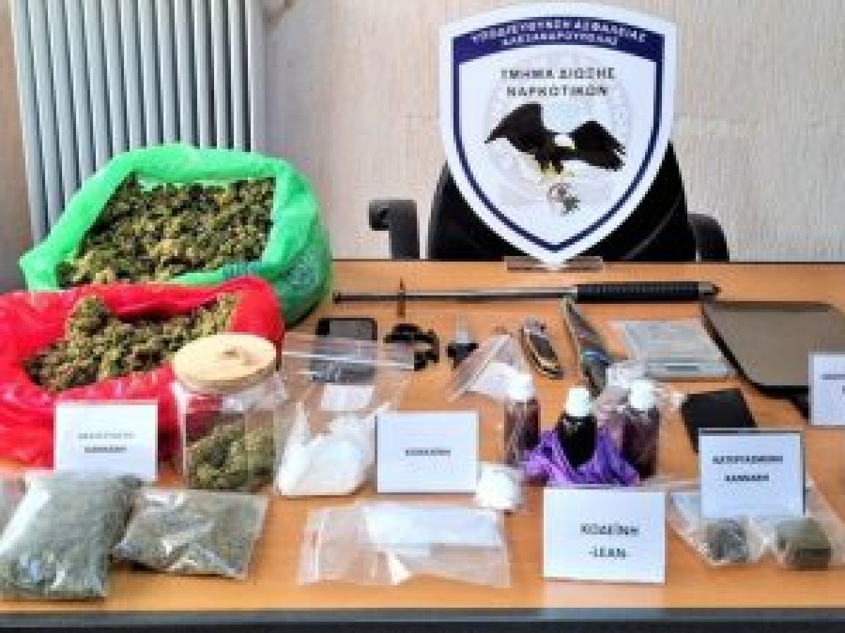 Έβρος: συλλήψεις 2 ατόμων για ναρκωτικά και όπλα