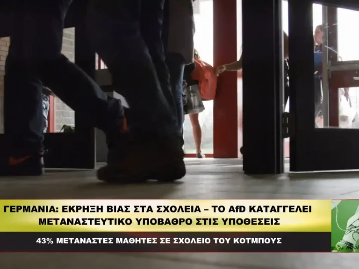 Γερμανία: Έκρηξη βίας στα σχολεία – Το Afd καταγγέλλει μεταναστευτικό υπόβαθρο στις υποθέσεις