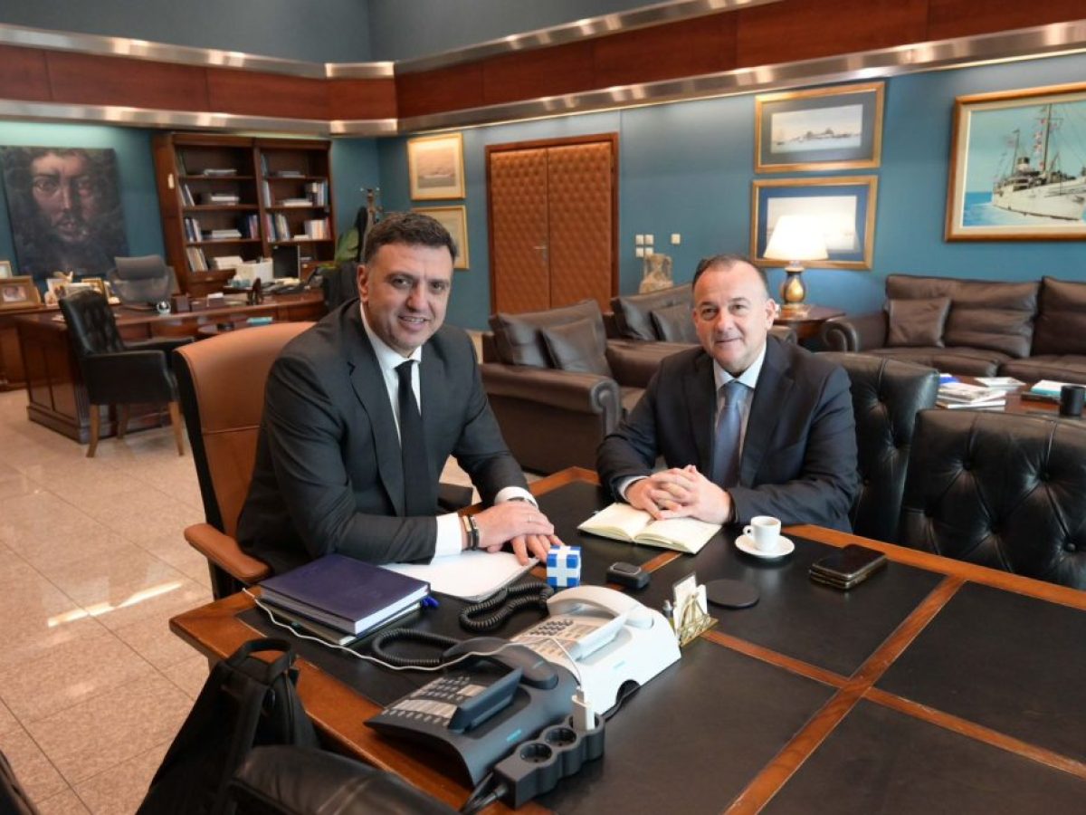 Γιάννης Παππάς: Συνάντηση εργασίας με τον Υπουργό Ναυτιλίας και Νησιωτικής Πολιτικής, Βασίλη Κικίλια. Προτεραιότητα η επίλυση του στεγαστικού για τα σώματα ασφαλείας