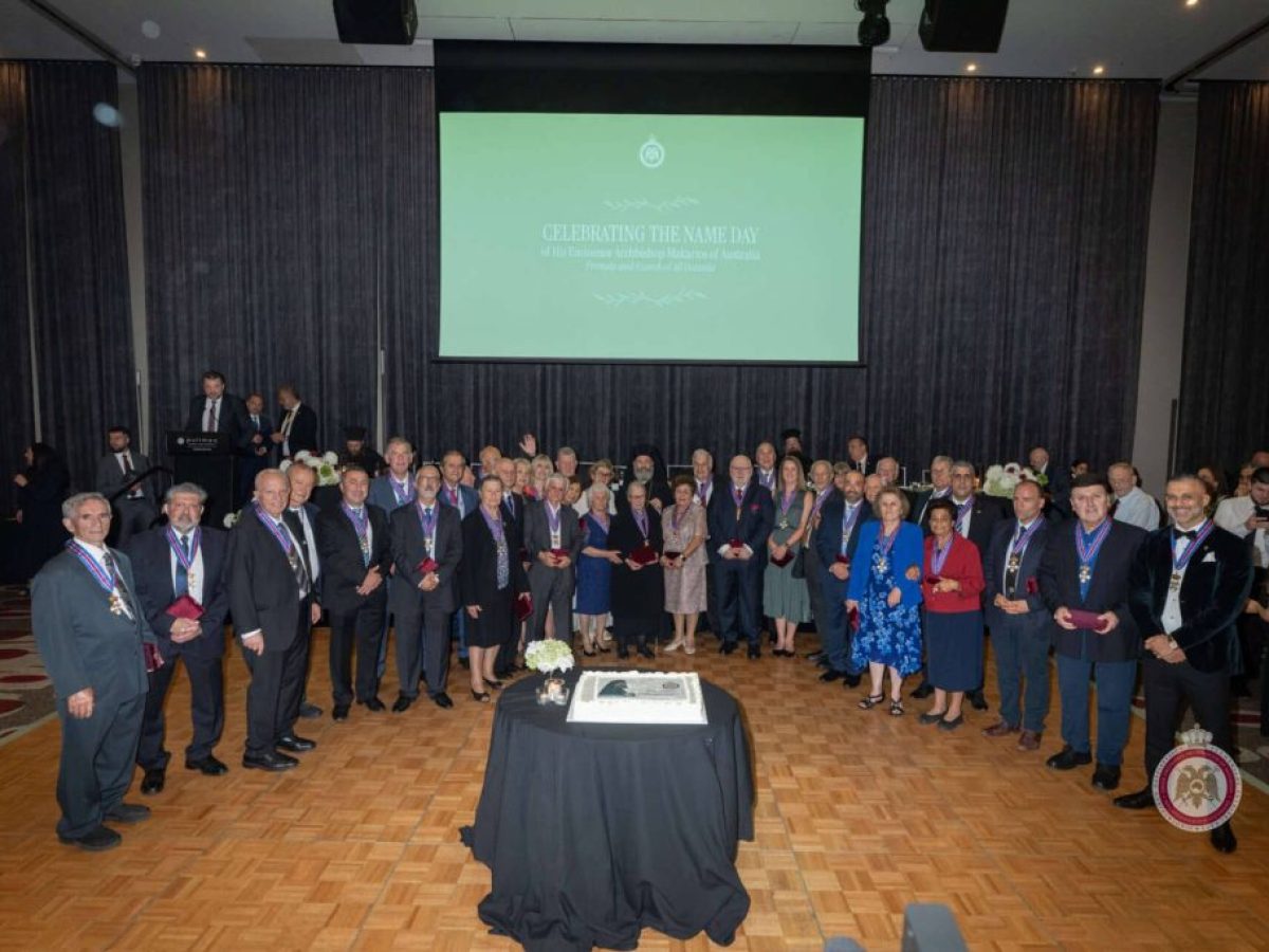 Οι τιμηθέντες από τον Αρχιεπίσκοπο Αυστραλίας με το Παράσημο του Τάγματος των Φιλοχρίστων