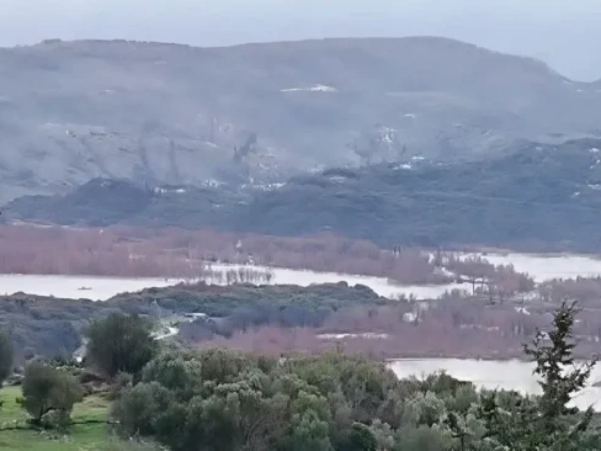 Υπερχείλισε ο Καλαμάς, διακοπή κυκλοφορίας  στη Σκάλα Φιλιατών