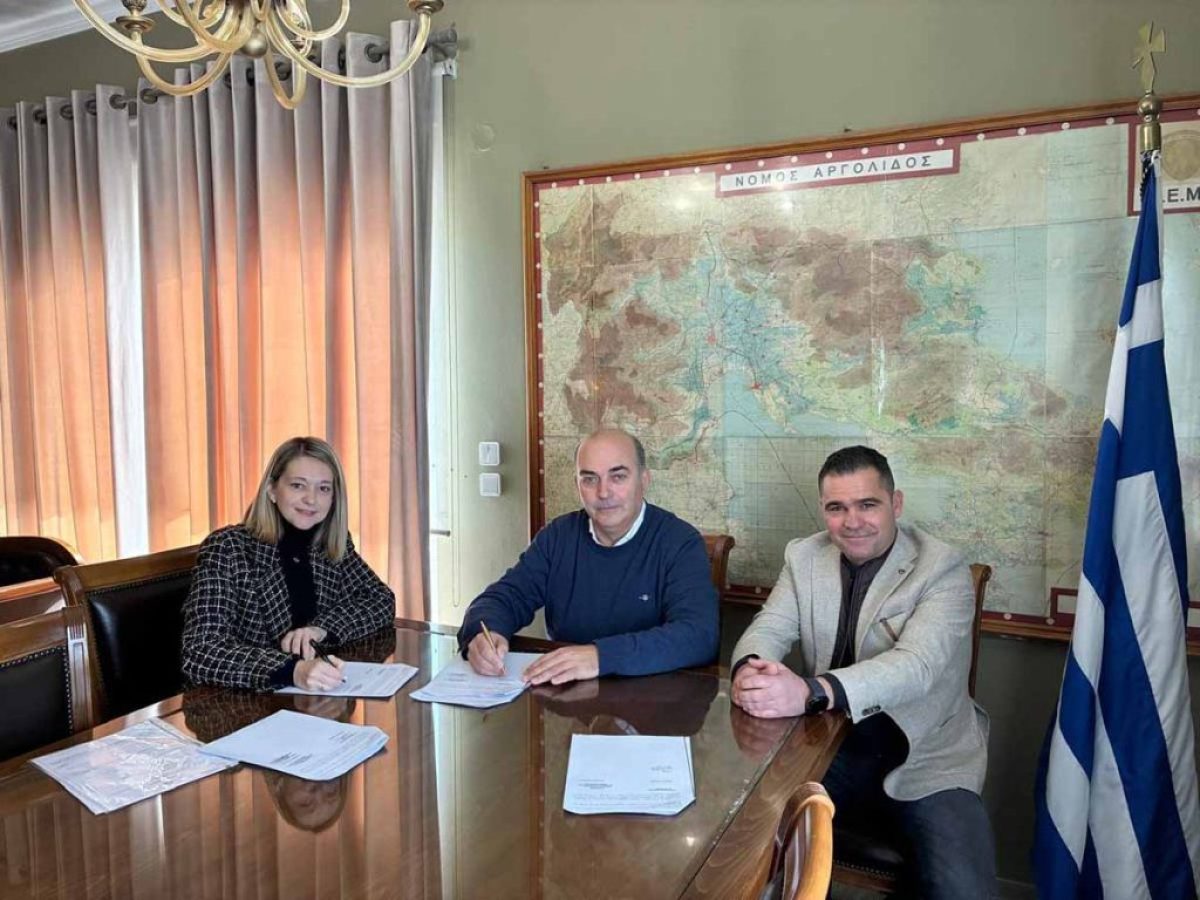 Υπογραφή σύμβασης για αντιπλημμυρικά έργα στην Αργολίδα με ανάδοχο την κορινθιακή εταιρεία “AGGELOU CONSTRUCTIONS”