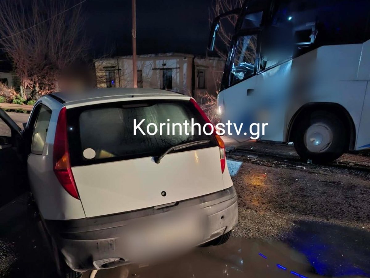 Κορινθία: Σοβαρό τροχαίο στον Άσσο – Ι.Χ συγκρούστηκε με λεωφορείο (video-φωτό)