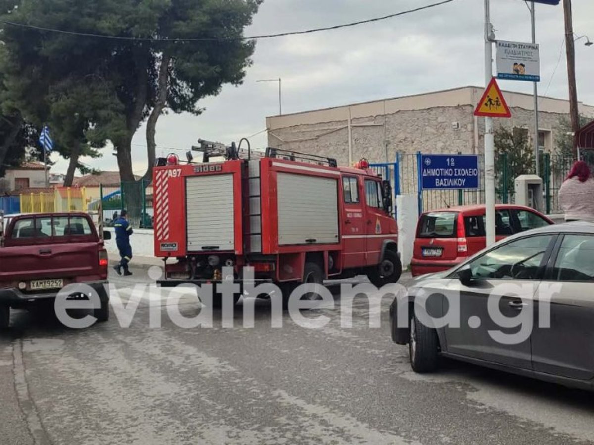Λαχτάρησαν μαθητές και δάσκαλοι στο Βασιλικό Χαλκίδας: Καπνοί «έπνιξαν» το 1ο Δημοτικό – Η σωτήρια επέμβαση