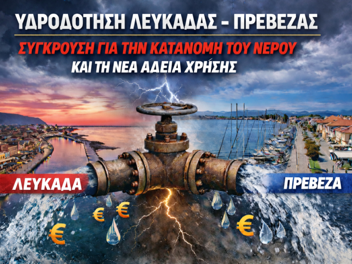 Μάχη για το νερό: Λευκάδα και Πρέβεζα “συγκρούονται” για  ποσότητες και κατανομή. Όσα είπε ο Δήμαρχος στο Δ.Σ VIDEO