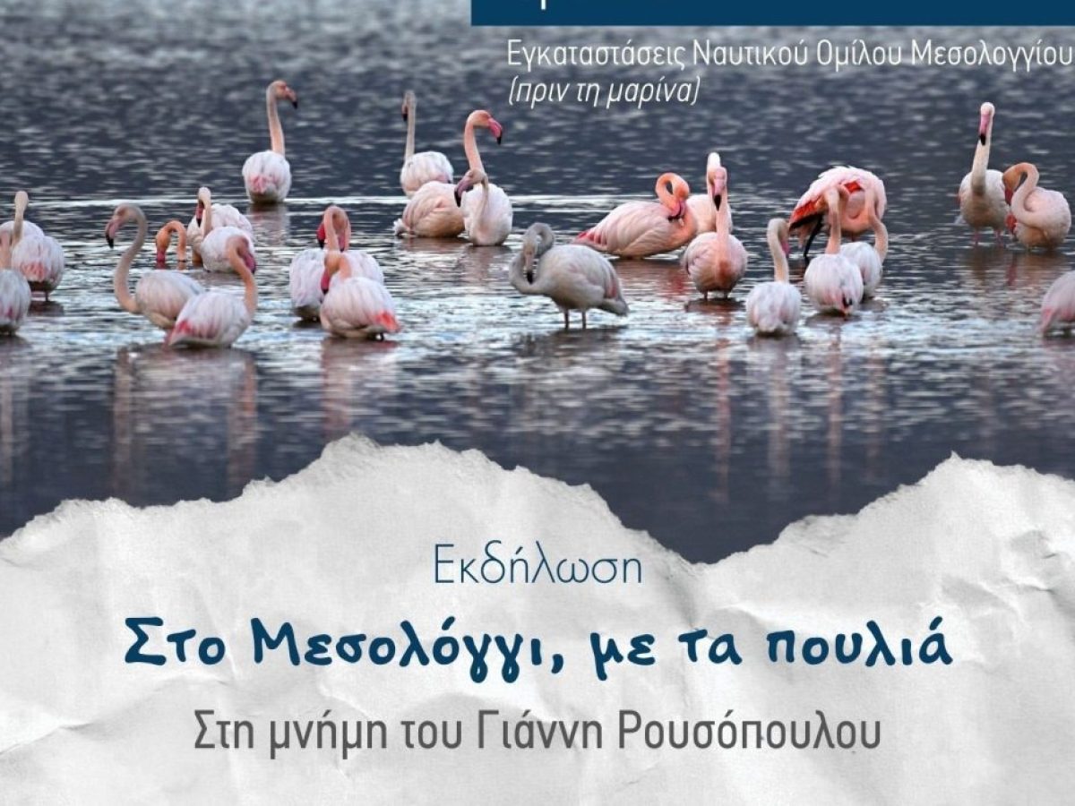 Μεσολόγγι: Αφιέρωμα στη μνήμη του Γ. Ρουσόπουλου και τις μεσοχειμωνιάτικες καταμετρήσεις υδροβίων πουλιών