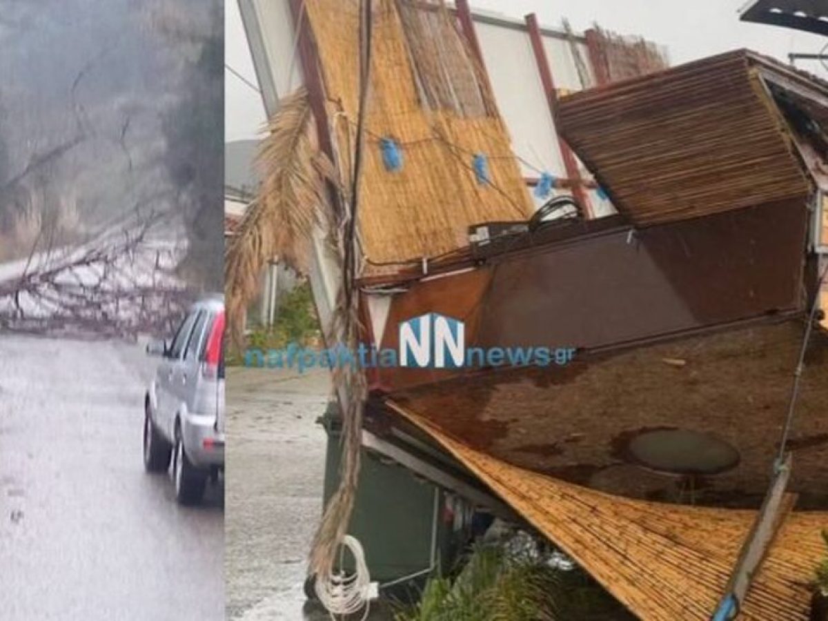 Ναυπακτία: Σοβαρά προβλήματα προκάλεσε η κακοκαιρία – Δείτε βίντεο