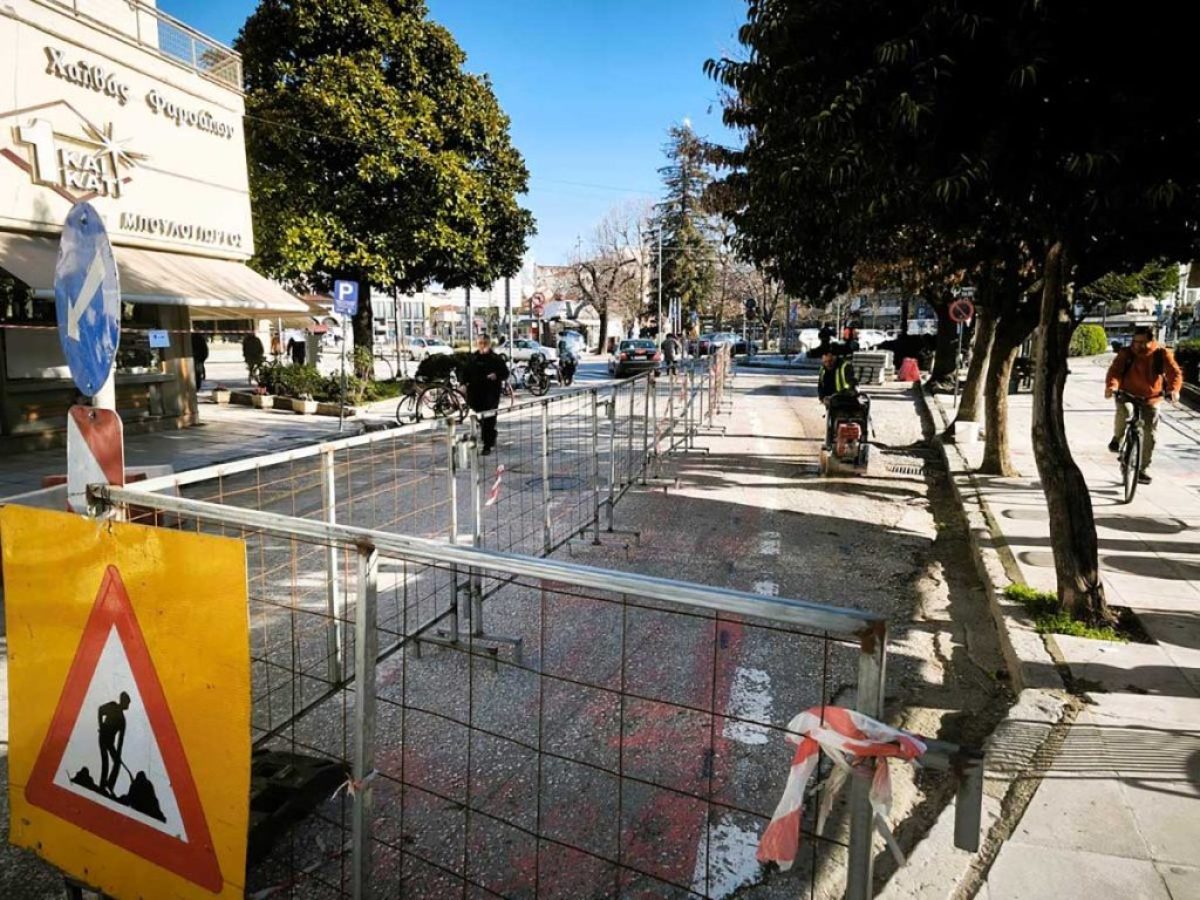 Νέο έργο για πεζούς και ποδηλάτες στο κέντρο των Τρικάλων