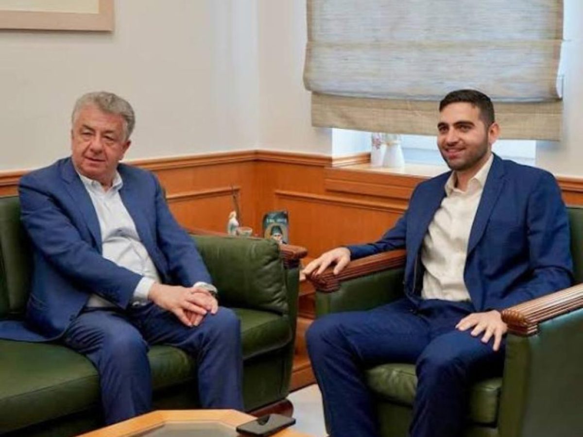 Ο Κωνσταντίνος Κεφαλογιάννης στον Περιφερειάρχη Κρήτης για τα μεγάλα αναπτυξιακά έργα του Νομού Ηρακλείου