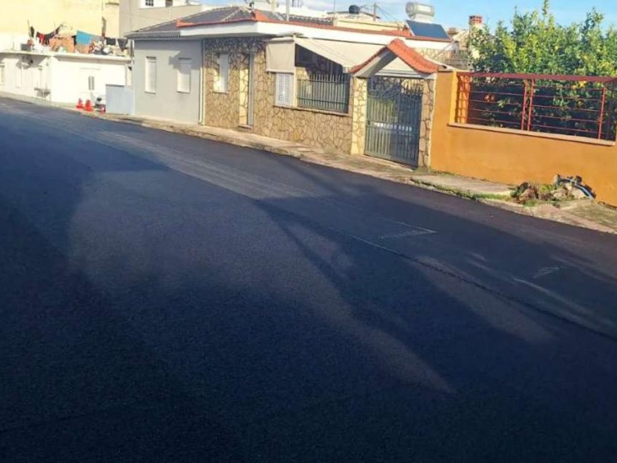 Ολοκληρώθηκαν οι εργασίες οδοποιίας στο Συνοικισμό του Άργους