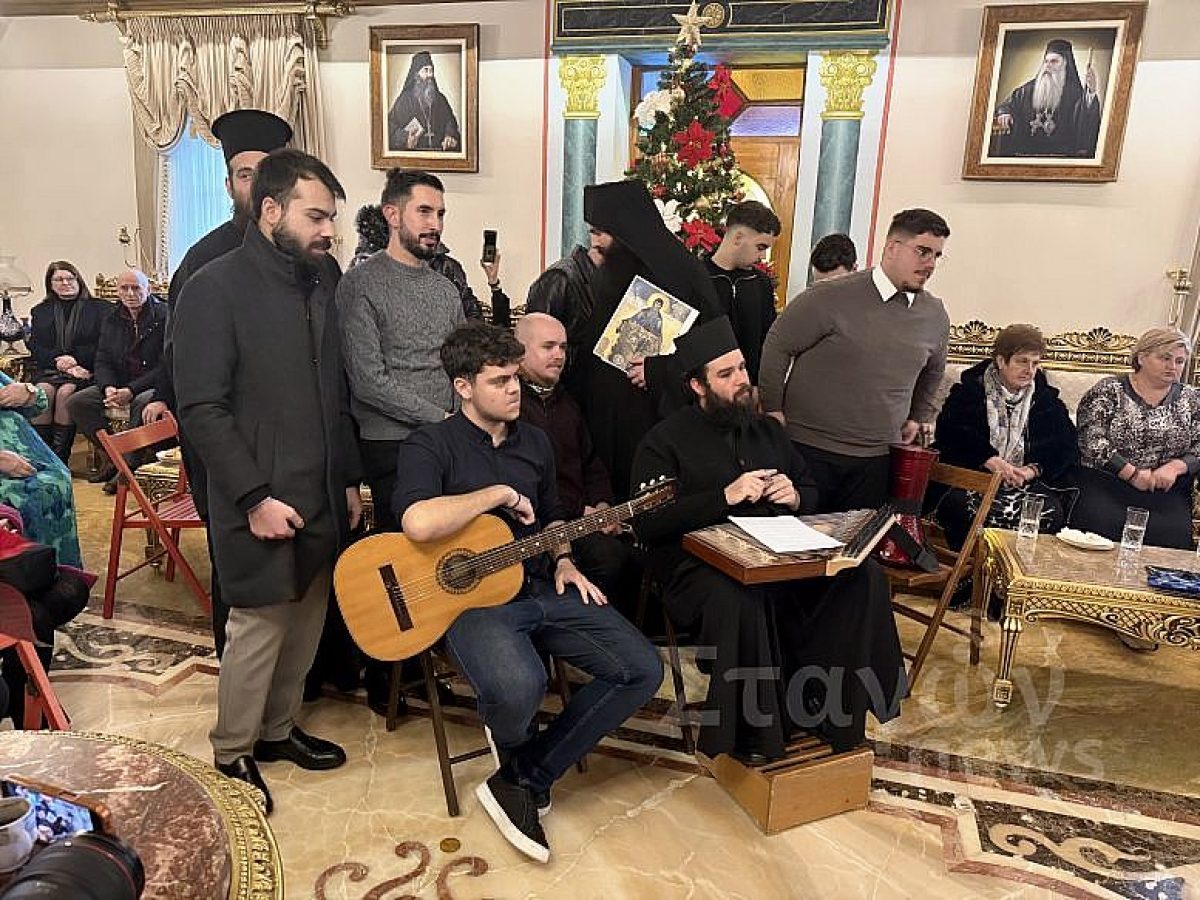 Όμορφες στιγμές από τα σημερινά κάλαντα Χριστουγέννων , Πρωτοχρονιάς και Φώτων  στην Ιερά Μονή Βαρλαάμ Μετεώρων – Δείτε το βίντεο