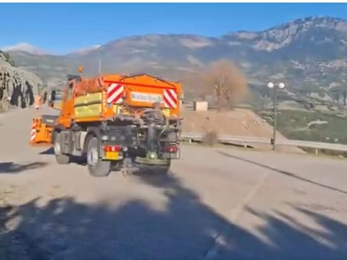 Παγετός στην Αιτωλοακαρνανία: Αλάτι στους δρόμους και έκκληση για προσοχή στους οδηγούς