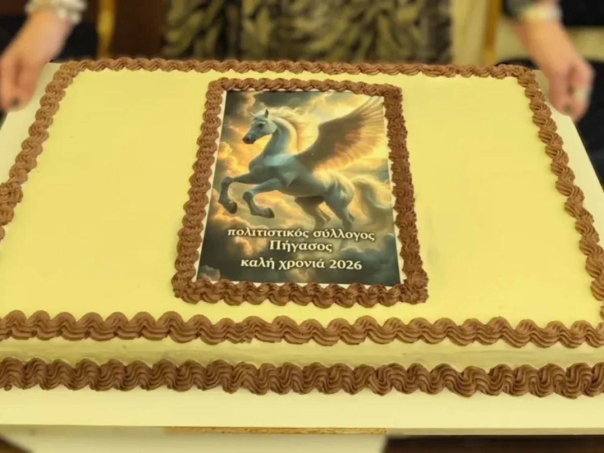 Πήγασος Ιωαννίνων: Γιορτινή κοπή βασιλόπιτας στα Λιθαρίτσια