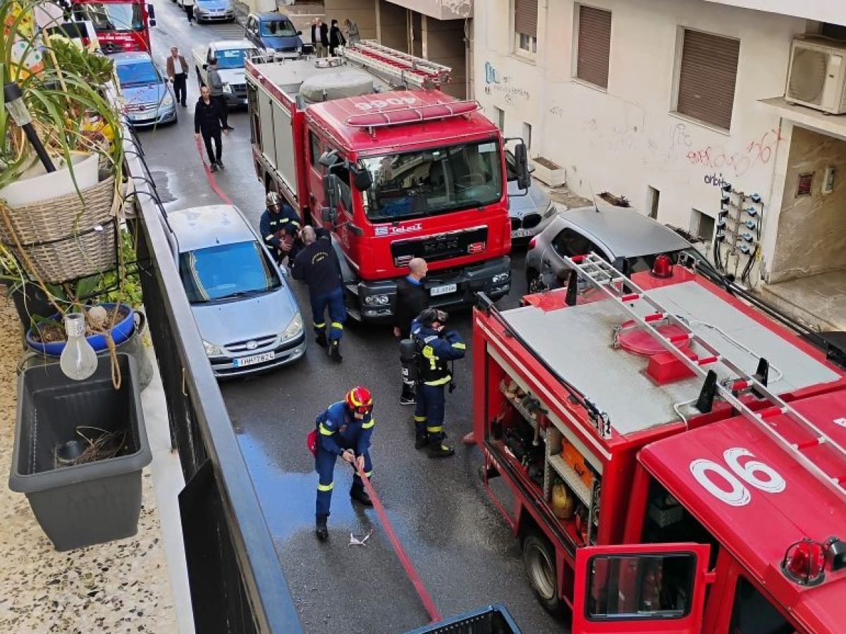Πυρκαγιά σε διαμέρισμα πολυκατοικίας στα Χανιά