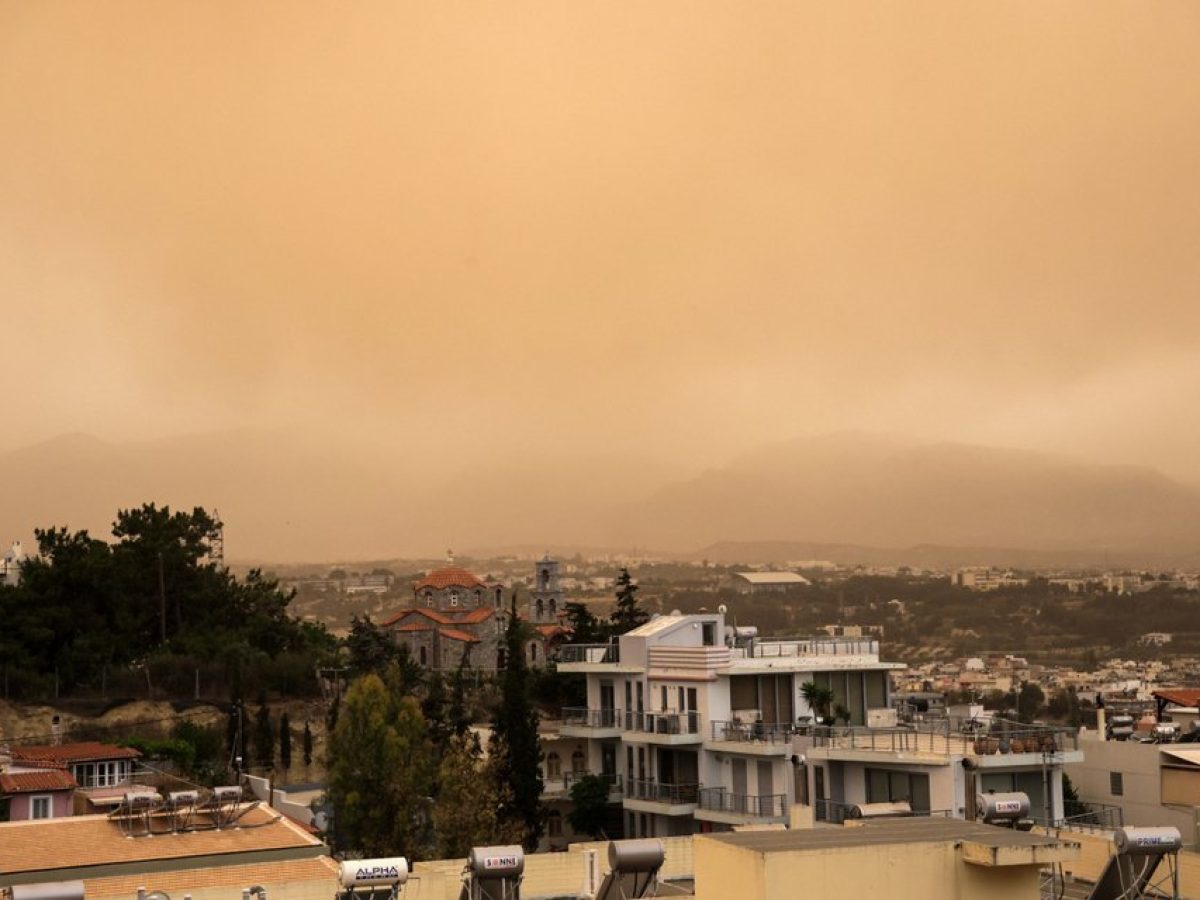 Πολύ μεγάλες συγκεντρώσεις αφρικανικής σκόνης στην Κρήτη – Πάνω από 350 μικρογραμμάρια ανά κυβικό μέτρο αέρα